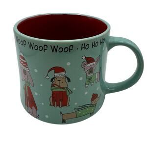 Christmas Winter Dog Mug 16oz Spectrum designz 2021 Woof Woof Woof Ho Ho Ho